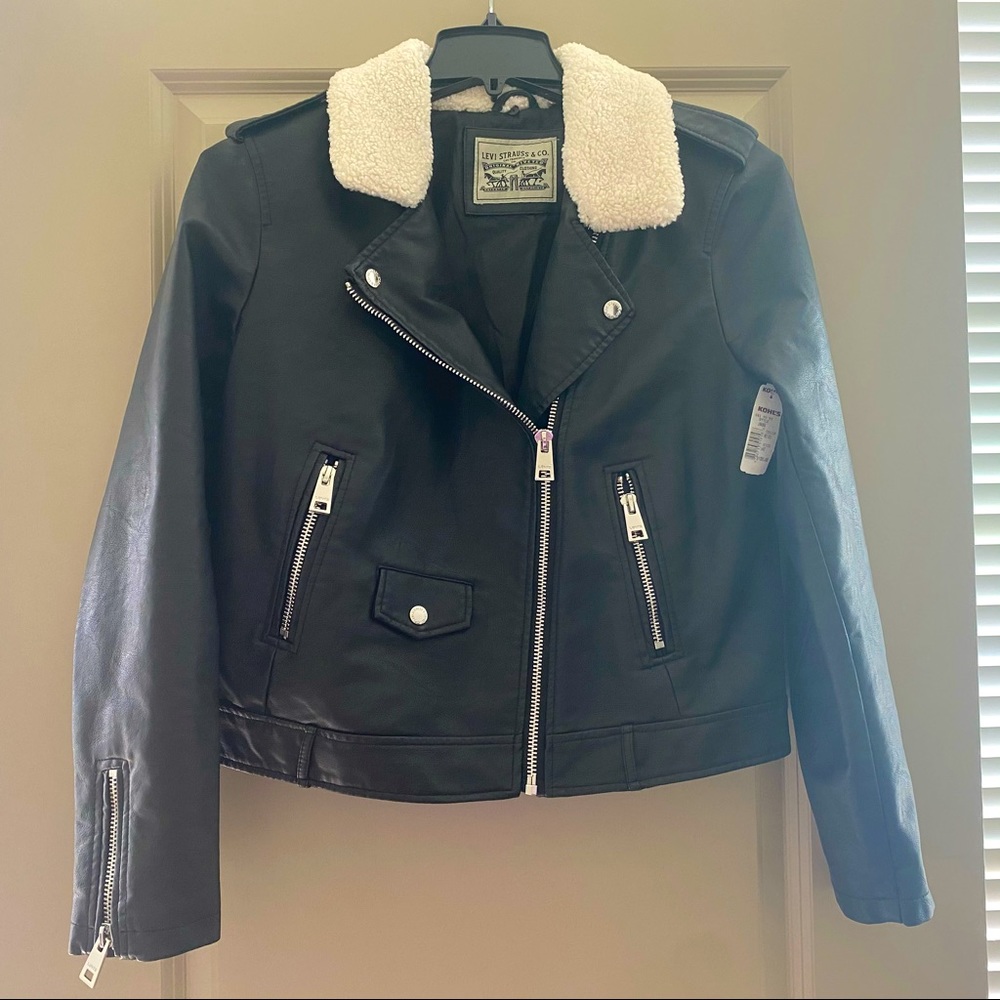Levi's Faux Leather Sherpa Jacket.